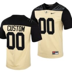 Custom Purdue Boilermakers Jersey Name and Number College Football Gold Vapor Untouchable