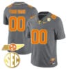 Custom Tennessee Volunteers Jersey Name and Number “Checkerboard” Gold Limited College Football Stitched Gray