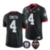 Georgia Bulldogs Nolan Smith Jersey #4 Back To Back National Champions College Football Black
