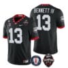 Georgia Bulldogs Stetson Bennett Jersey #13 - Back To Back National Champions College Football Black