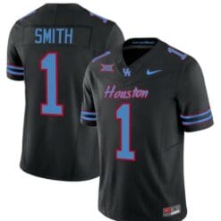 Houston Cougars 2023 Oilers Donovan Smith Jersey #1 Inspired Vapor College Football All Stitched Black