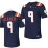 Illinois Fighting Illini Luke Altmyer Jersey #9 College Football Stitched Navy 2023