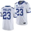 Kentucky Wildcats Andru Phillips Jersey #23 College Football Game 2023 White