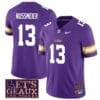 Lsu Tigers Garrett Nussmeier Jersey #13 College Football Let's Geaux Patch Stitched Purple