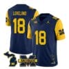 Michigan Wolverines Colston Loveland Jersey #18 Special College Football 2023 Stitched Maize Sleeves