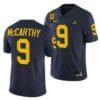 Michigan Wolverines #9 JJ McCarthy Jersey TM 42 Patch Honor Tate Myre #25 All Stitched Black