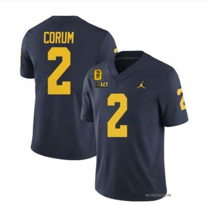Michigan Wolverines #12 Cade McNamara Jersey TM 42 Patch Honor Tate Myre #25 All Stitched Navy