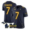 Michigan Wolverines Donovan Edwards Jersey #7 Special College Football 2023 Stitched Navy