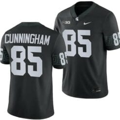 Michigan State Spartans BJ Cunningham Jersey #1 College Football Game 2023 Black