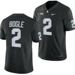 Michigan State Spartans Khris Bogle Jersey #2 College Football Game 2023 Black