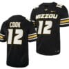 Missouri Tigers #12 Brady Cook Jersey NCAA College Football 2023 Black