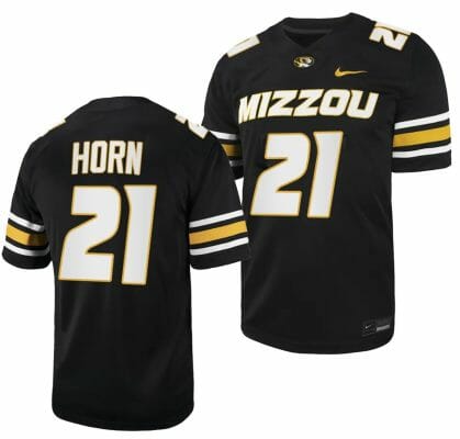 Missouri Tigers #21 Sam Horn Jersey NCAA College Football 2023 Black