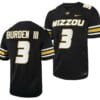 Missouri Tigers #3 Luther Burden Jersey NCAA College Football 2023 Black