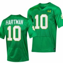 Notre Dame Fighting Irish Sam Hartman Jersey #10 Replica College Football 2023 Green