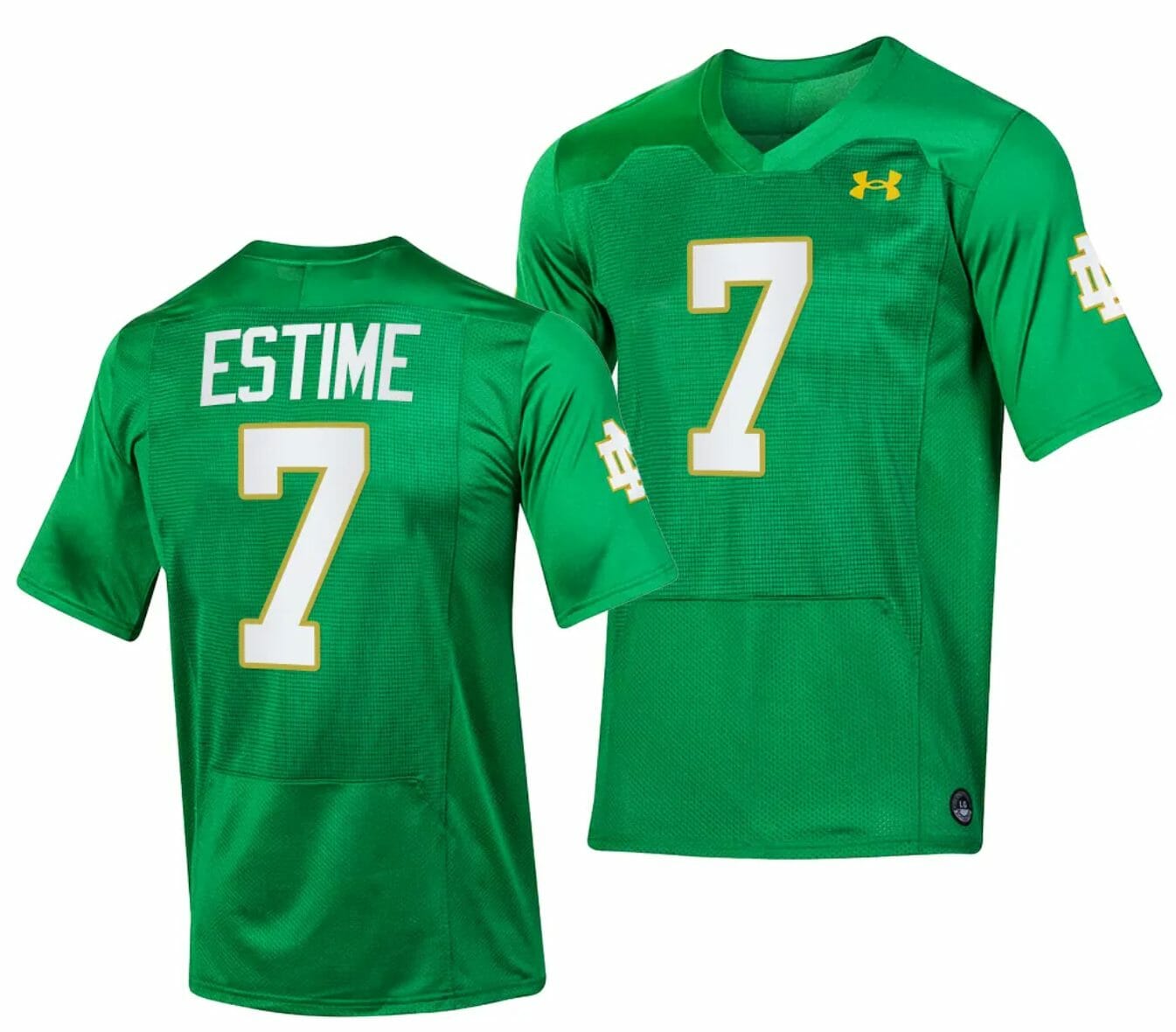 Notre Dame Fighting Irish Audric Estime Jersey #7 Replica College Football 2023 Green