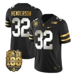 Ohio State Buckeyes TreVeyon Henderson Jersey #32 College Football Stitched Black Limited
