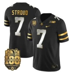 Ohio State Buckeyes CJ Stroud Jersey #7 College Football Stitched Black Limited