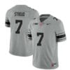 Ohio State Buckeyes CJ Stroud Jersey #7 College Football Stitched Black Gray