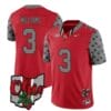 Ohio State Buckeyes Miyan Williams Jersey #3 College Football Stitched Alternate 2023 Red