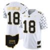 Ohio State Buckeyes Marvin Harrison Jr Jersey #18 College Football Stitched Alternate White Gold