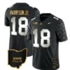 Ohio State Buckeyes Marvin Harrison Jr Jersey #18 College Football Stitched Alternate Black Limited
