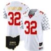 Ohio State Buckeyes Treveyon Henderson Jersey #32 College Football Stitched Alternate White Gold Trim