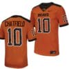 Oregon State Beavers Andrew Chatfield Jersey #10 College Football Stitched Orange 2023