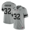 Ohio State Buckeyes Treveyon Henderson Jersey #32 College Football Stitched Black Gray