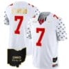 Ohio State Buckeyes CJ Stroud Jersey #7 College Football Stitched Alternate White Gold Trim