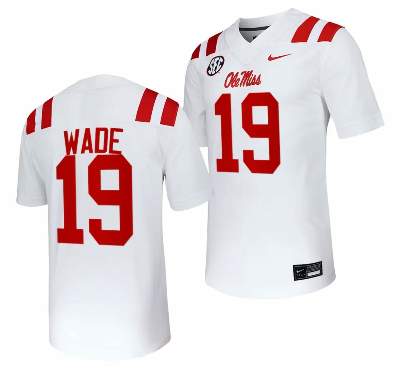 Ole Miss Rebels Dayton Wade Jersey #19 Untouchable College Football 2023 White