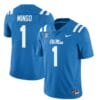 Ole Miss Rebels Jonathan Mingo Jersey #1 College Football All Stitched Light Blue