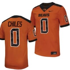 Oregon State Beavers Aidan Chiles Jersey #0 College Football Stitched Orange 2023