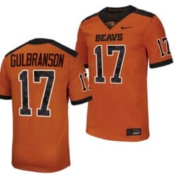 Oregon State Beavers Ben Gulbranson Jersey #17 College Football Stitched Orange 2023
