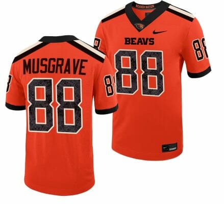 Oregon State Beavers Luke Musgrave Jersey #88 College Football Stitched Orange