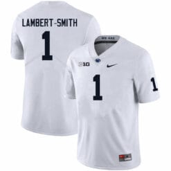 Penn State KeAndre Lambert Smith Jersey #1 College Football Game White With Name