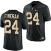 Purdue Boilermakers Mitchell Fineran Jersey #24 College Football Black