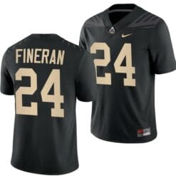 Purdue Boilermakers Mitchell Fineran Jersey #24 College Football Black
