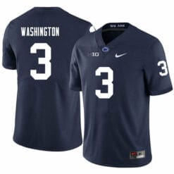 Penn State Parker Washington Jersey #3 College Football Game Navy With Name