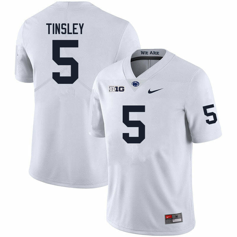 Penn State Mitchell Tinsley Jersey #5 College Football Game White With Name
