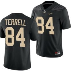 Purdue Boilermakers Preston Terrell Jersey #84 College Football Black