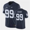Penn State Coziah Izzard Jersey #99 College Football Game Navy Retro With Name