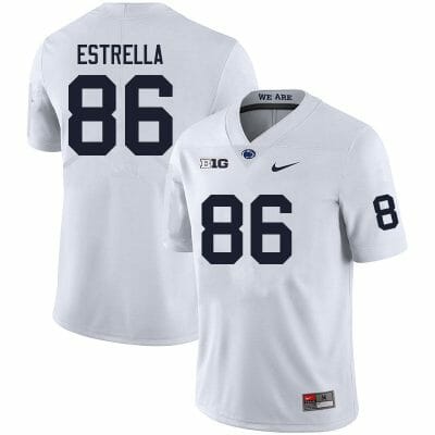 Penn State Jason Estrella Jersey #86 College Football Game White With Name