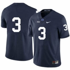 Penn State Parker Washington Jersey #3 College Football Game Navy No Name