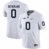 Penn State Jonathan Sutherland Jersey #0 College Football Game White With Name