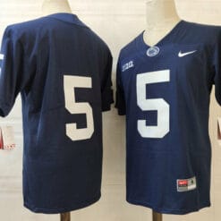 Penn State Tariq Castro Fields Jersey #5 College Football Game Navy No Name