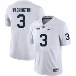 Penn State Parker Washington Jersey #3 College Football Game White With Name