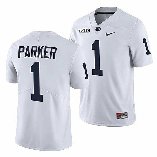Penn State Tomarrion Parker Jersey #1 College Football Game White With Name