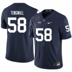 Penn State Landon Tengwall Jersey #58 College Football Game Navy With Name