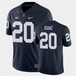 Penn State Adisa Isaac Jersey #20 College Football Game Navy With Name