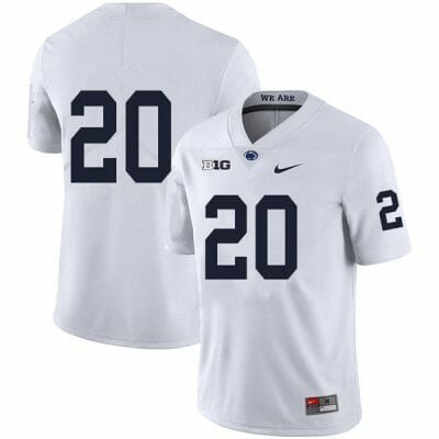 Penn State Adisa Isaac Jersey #20 College Football Game White No Name